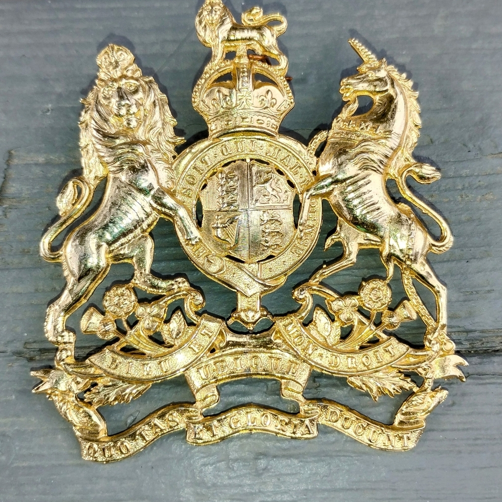 Gold Royal Crest Police Badge